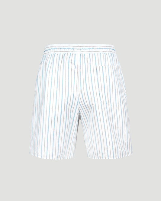 Striped Cotton Shorts