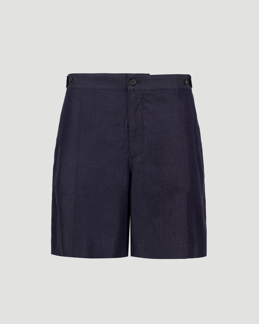 Navy Denim Shorts