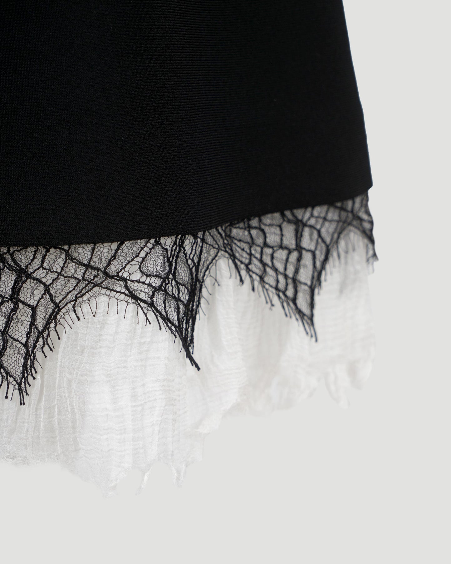Cobweb Lace Dress in Black