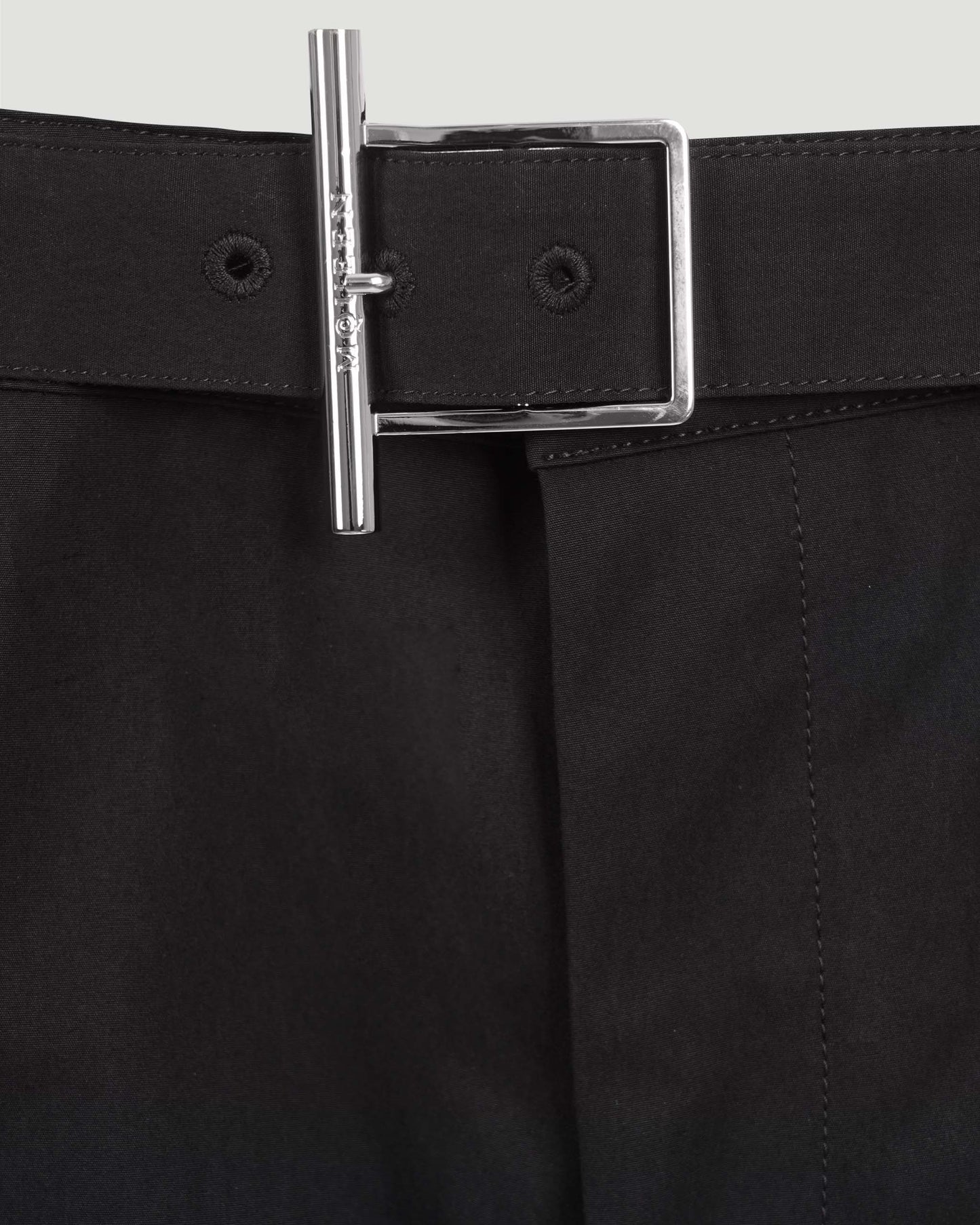 T-Bar Belt Trousers in Black