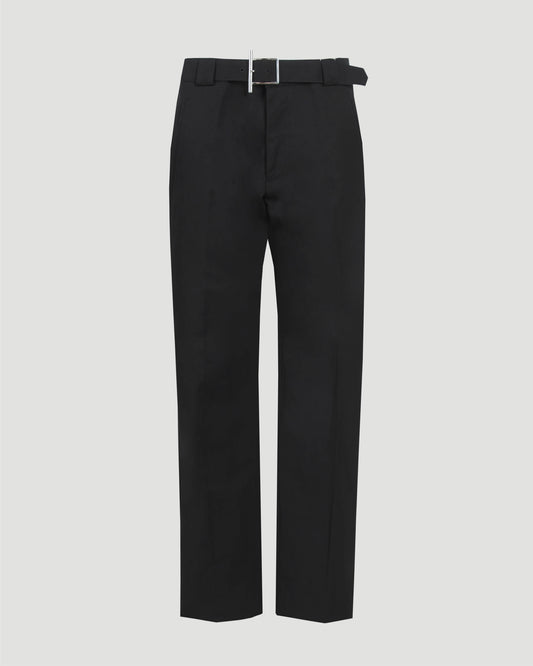 T-Bar Belt Trousers in Black