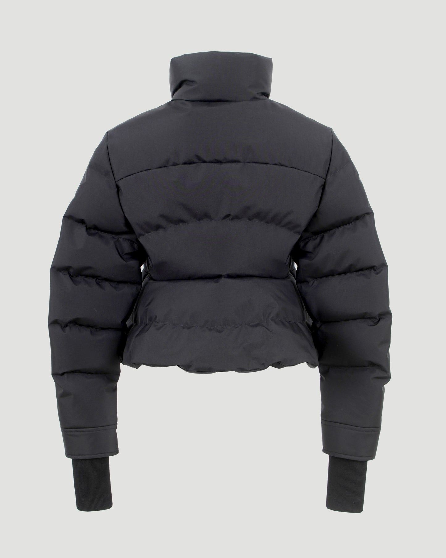 Cropped Down Jacket in Black