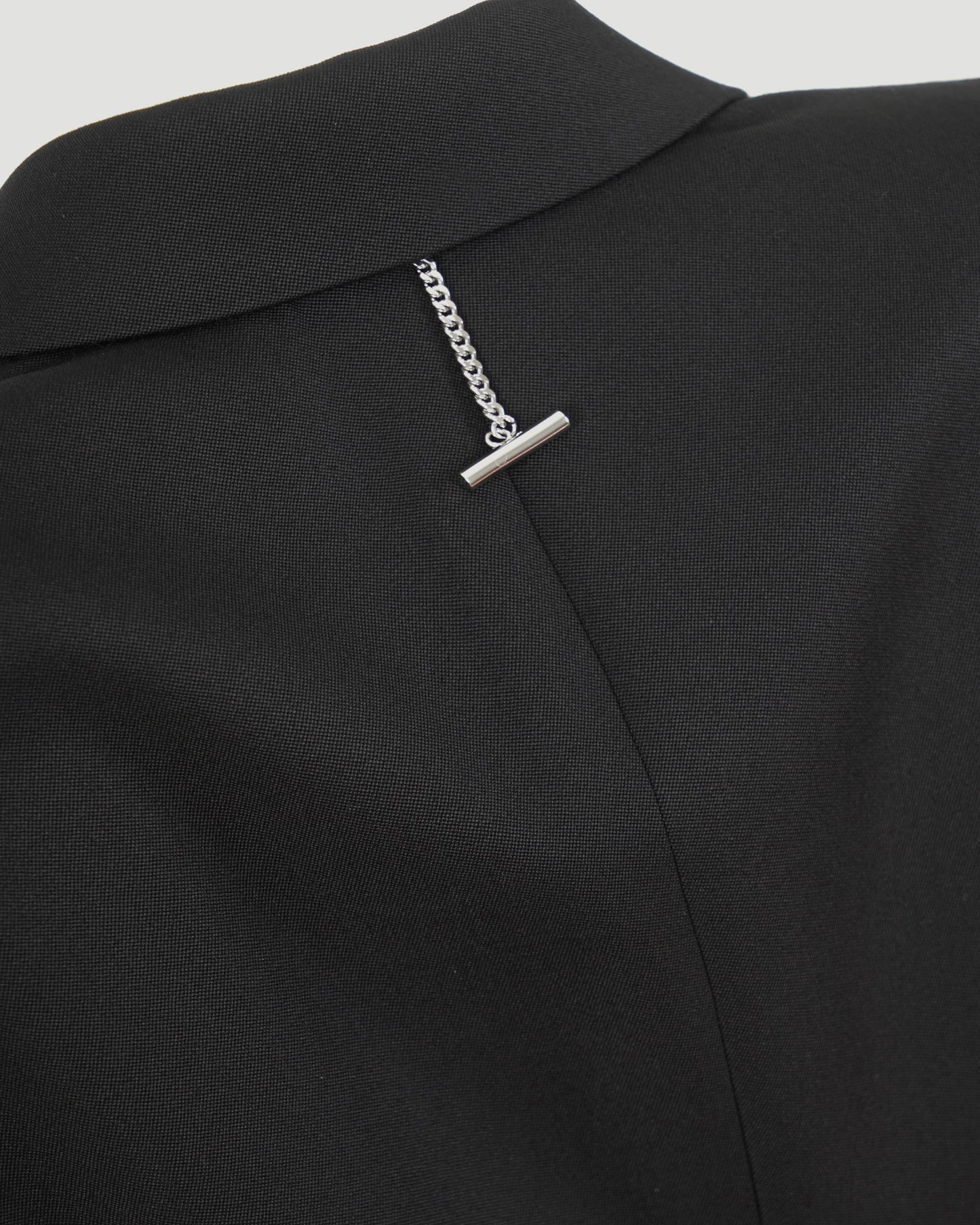 Single-Breasted Jacket in Black