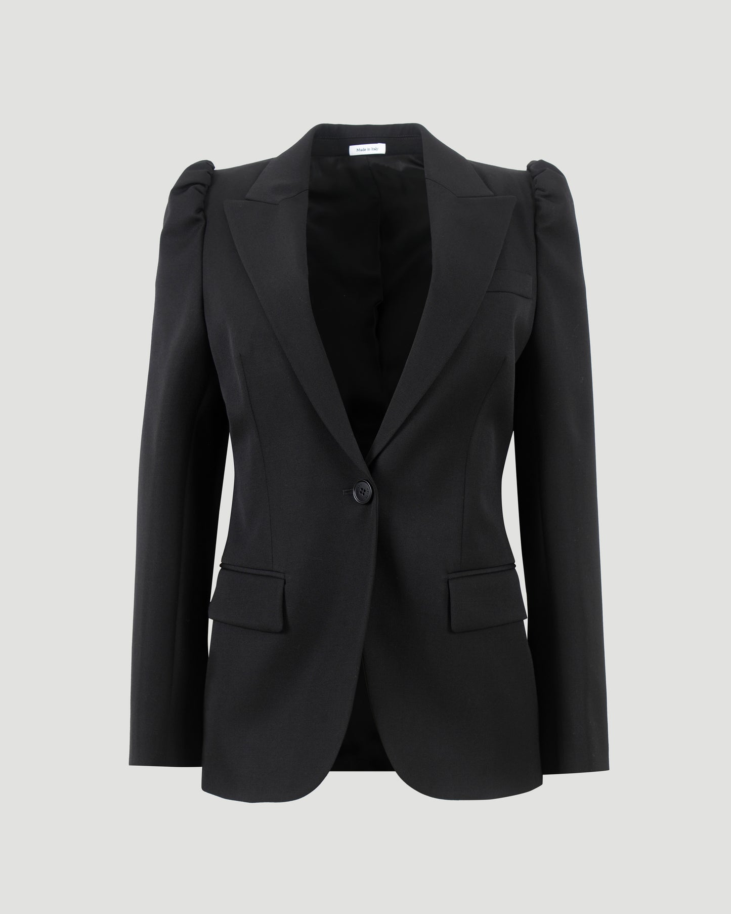 Single-Breasted Jacket in Black