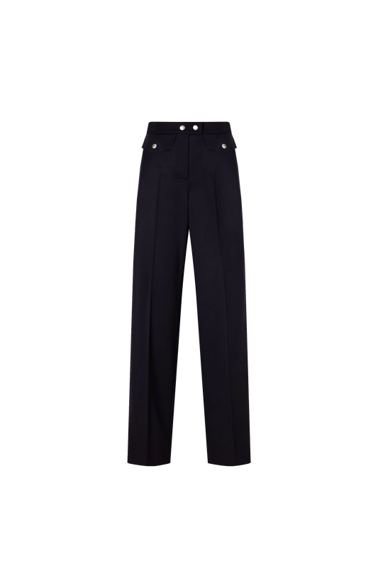 Navy Wool Pants