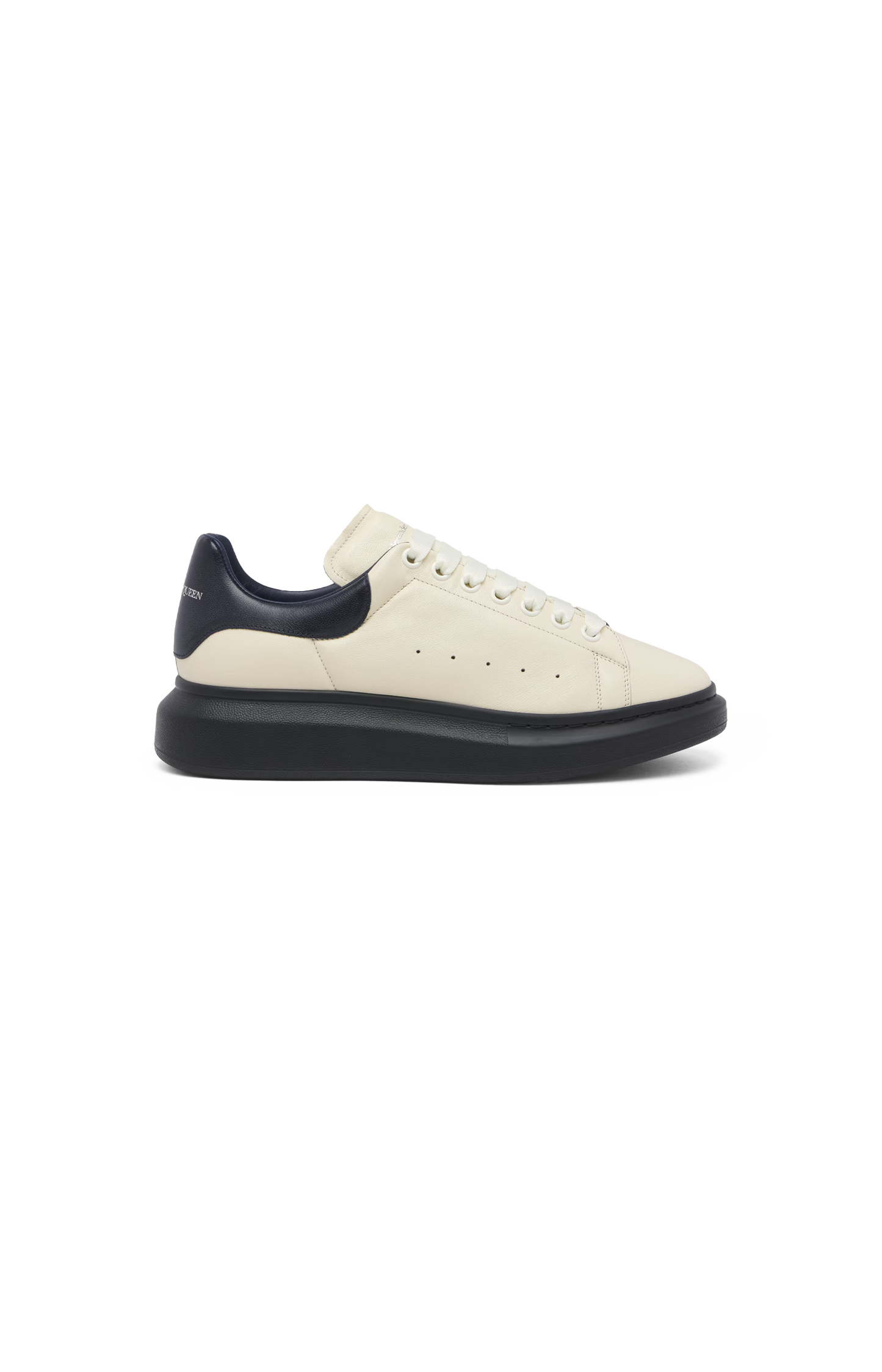 Men's Oversized Sneaker in Cream/Dark Blue