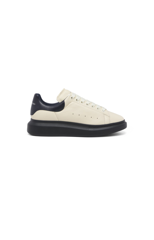Men's Oversized Sneaker in Cream/Dark Blue