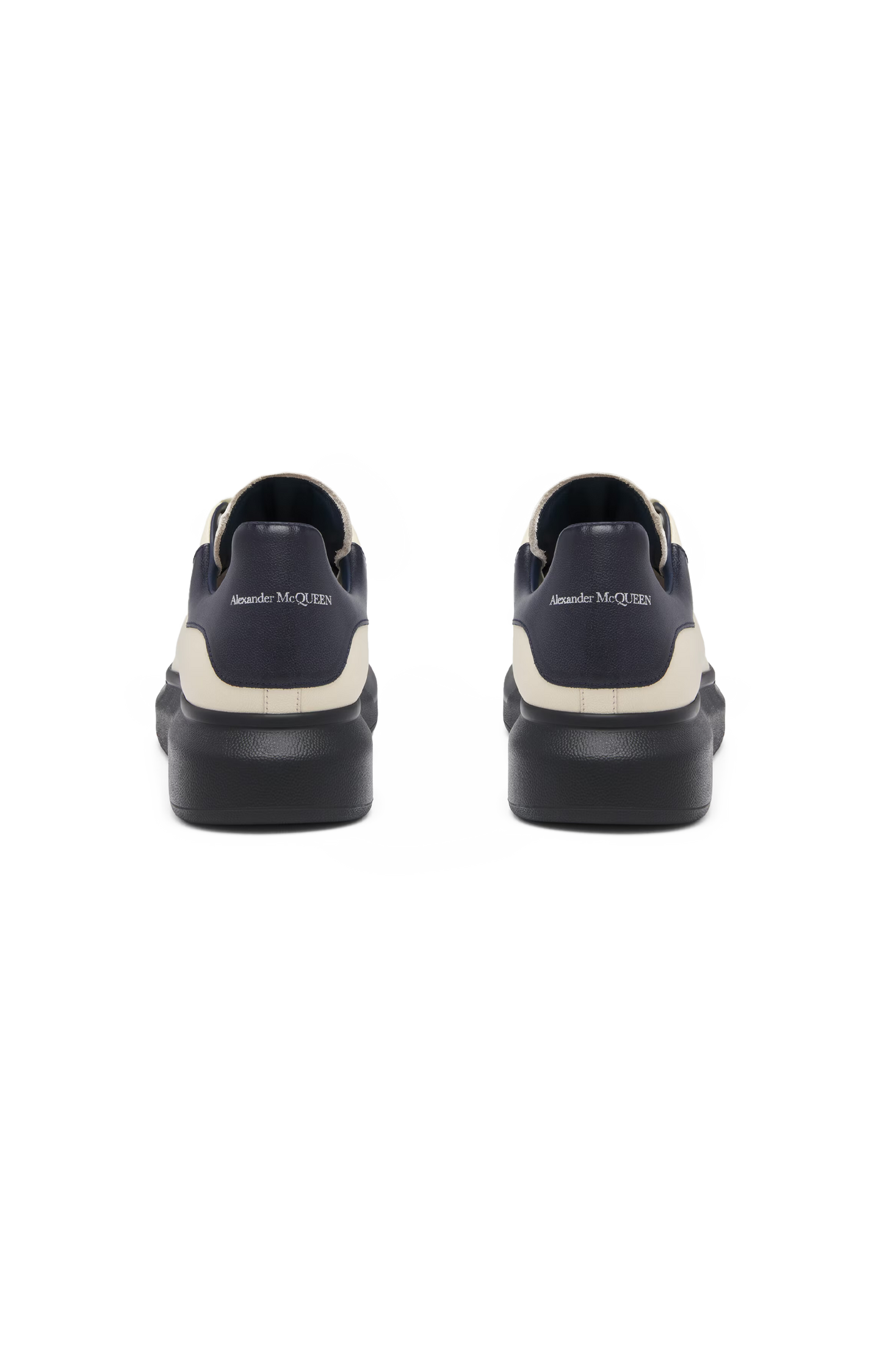 Men's Oversized Sneaker in Cream/Dark Blue