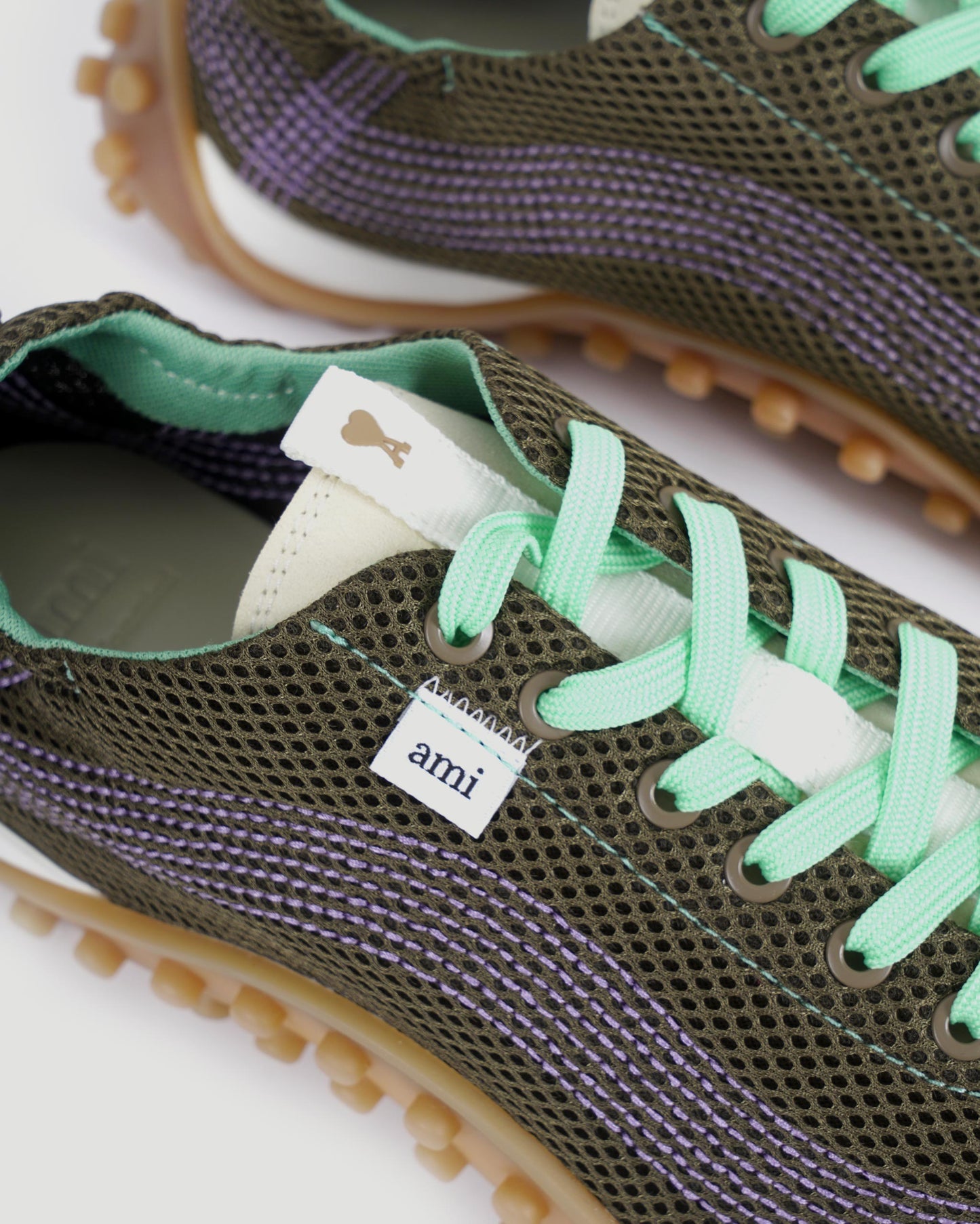 Green Mesh Mirage Sneakers