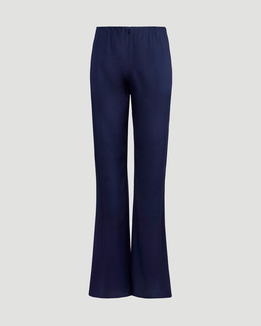 Ami Paris FLARE FIT TROUSERS IN BLUE — front view