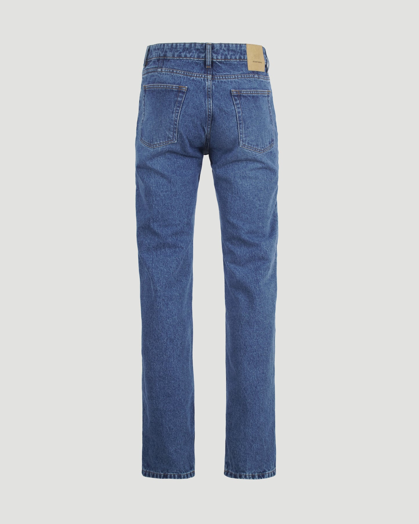 STRAIGHT LEG JEANS IN USED BLUE