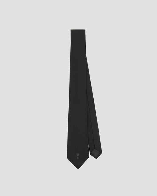 Silk Ami De Coeur Tie in Anthracite