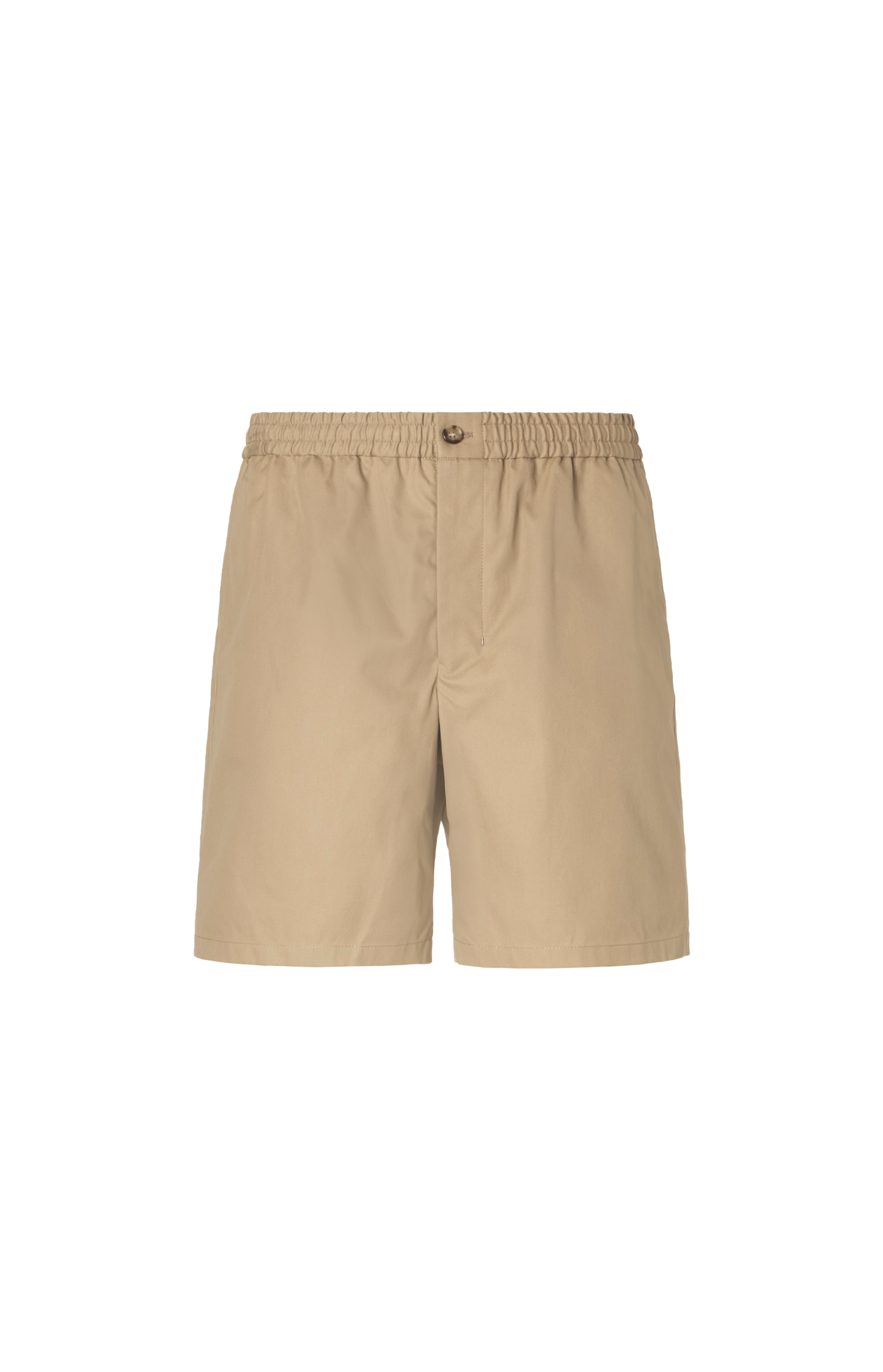 Beige Cotton Elasticated Waist Ami De Coeur Shorts