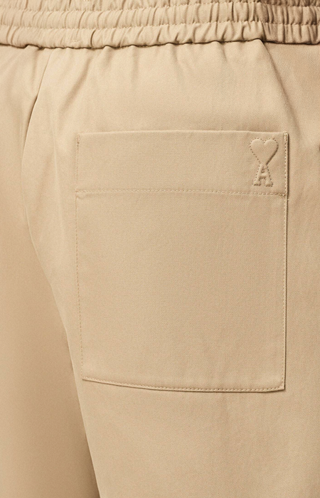 Beige Cotton Elasticated Waist Ami De Coeur Shorts