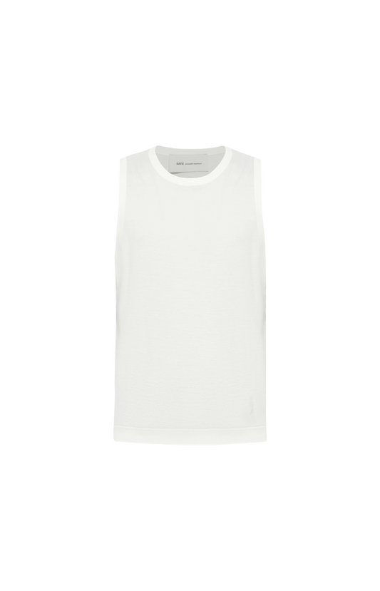 White Cotton Tank Top
