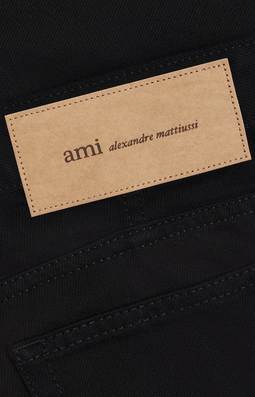 Ami Paris Tapered-Fit Cotton Jeans in Black — product photo 2