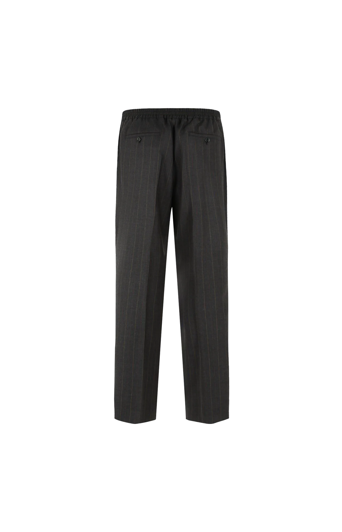 Ami Paris Elasticated-Waist Striped Wool Trousers in Grey — product photo 2