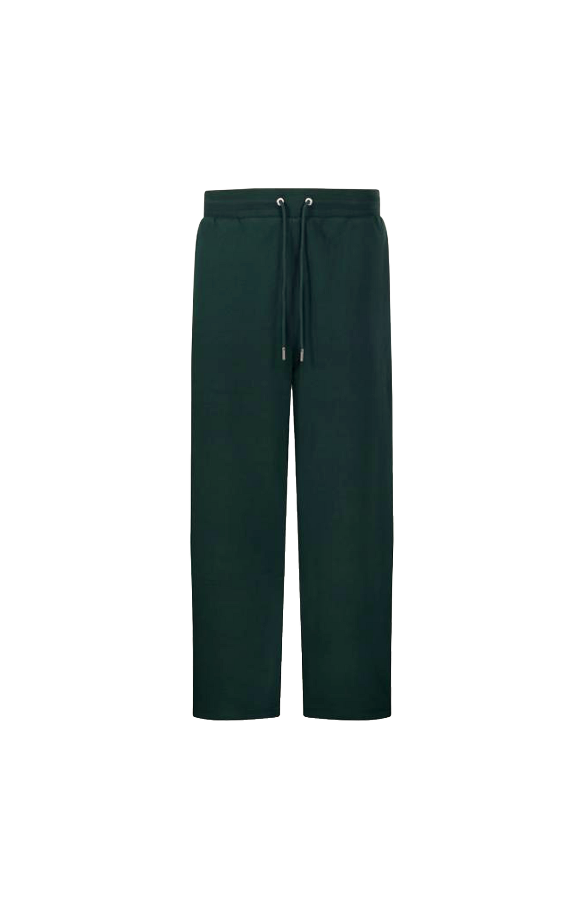 Ami Paris Track Pants with Ami de Coeur in Bottle Green — front view