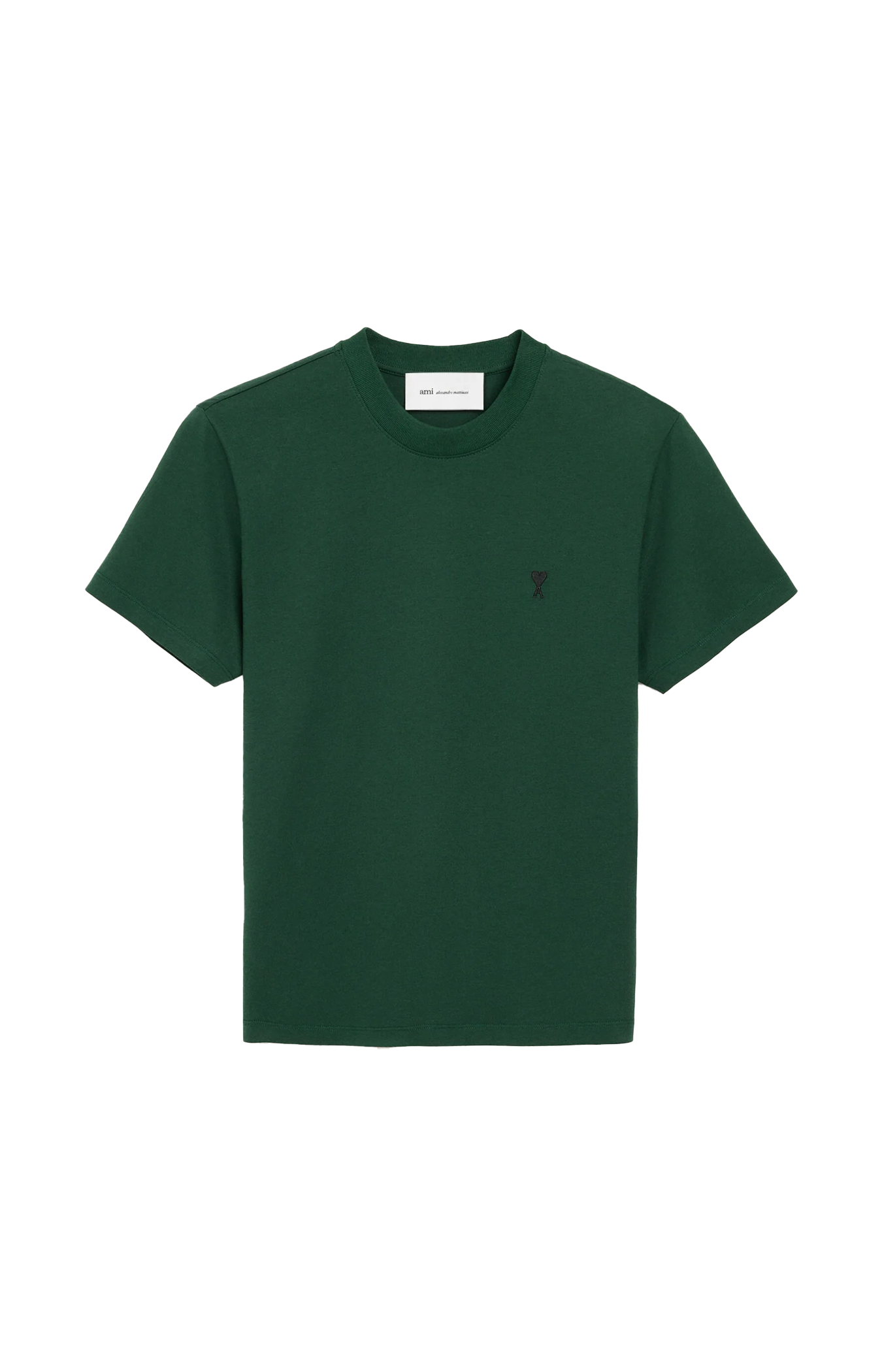 Green Cotton T-Shirt with Ami de Coeur