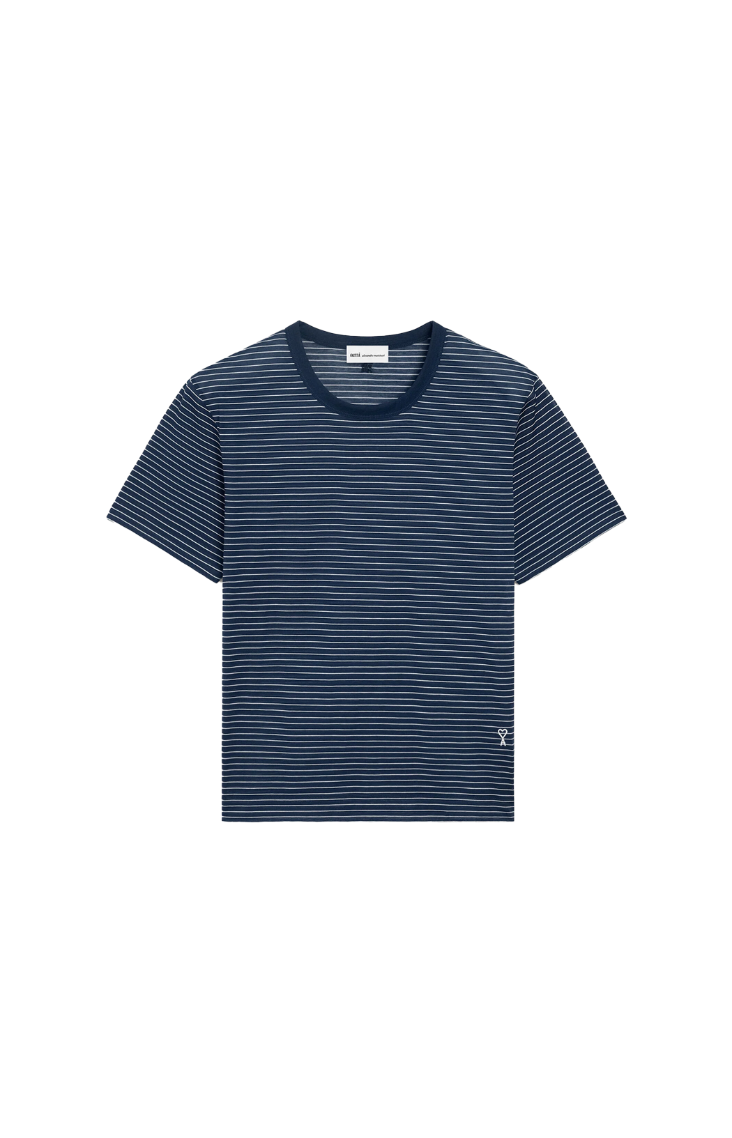 Blue Striped Cotton Ami De Coeur T-shirt