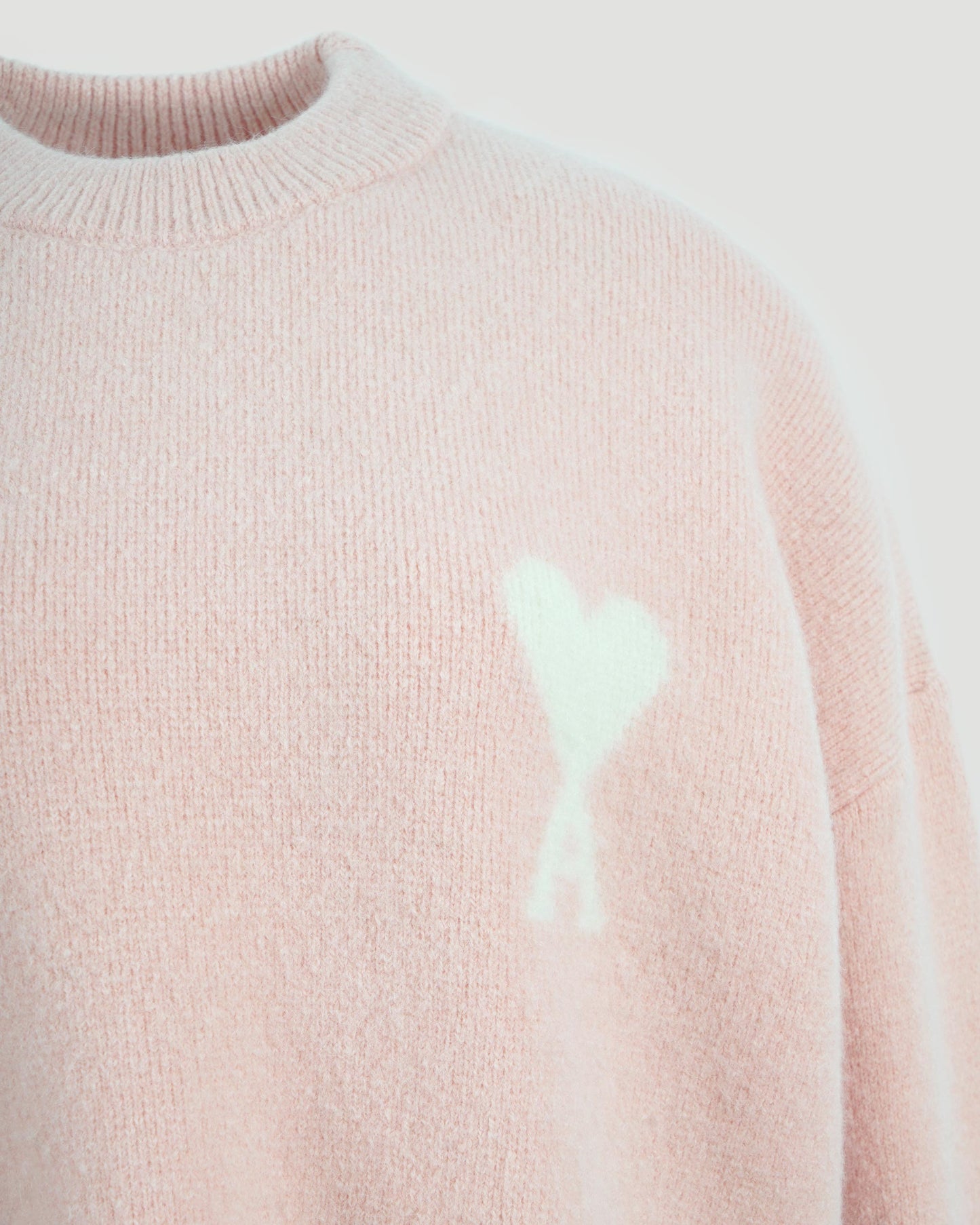 Alpaca Ami De Coeur Crewneck Sweater in Pink
