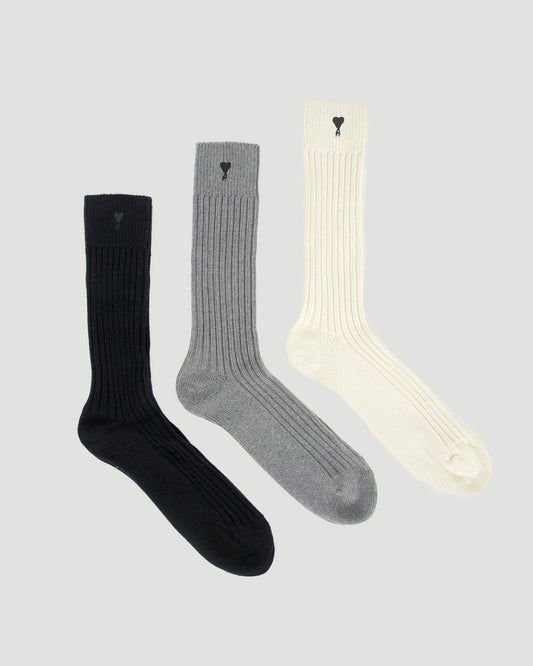 Three Pack Ami de Coeur Socks