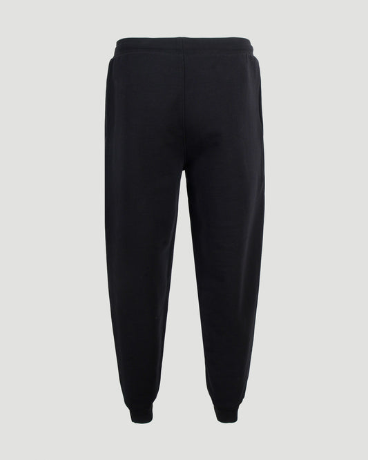 COTTON SPORTY TROUSERS IN BLACK