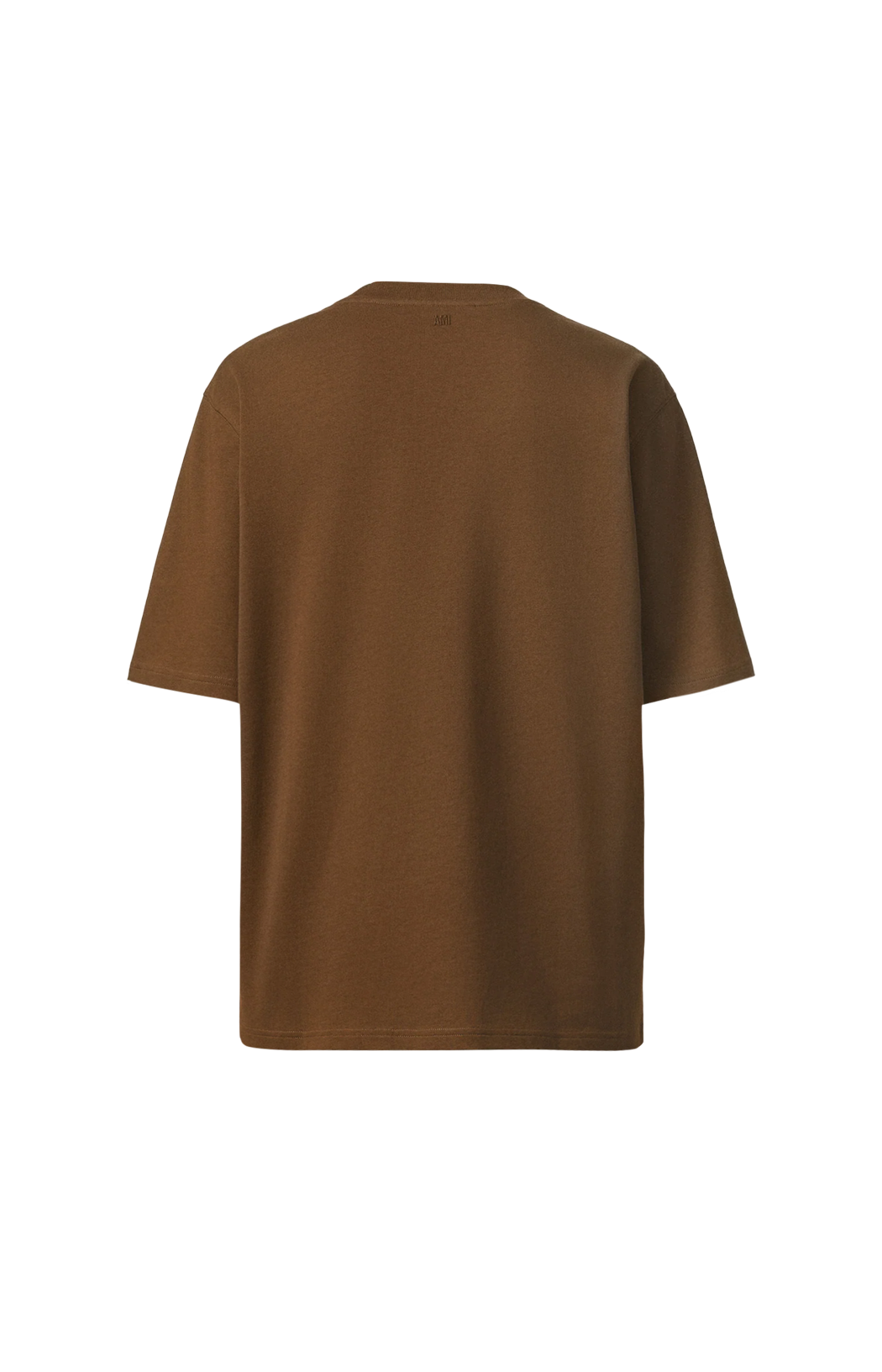 Brown Cotton T-Shirt with Embossed Ami de Coeur