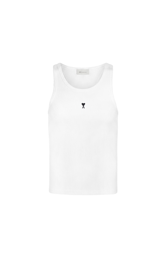 White Cotton Ami De Coeur Tanktop