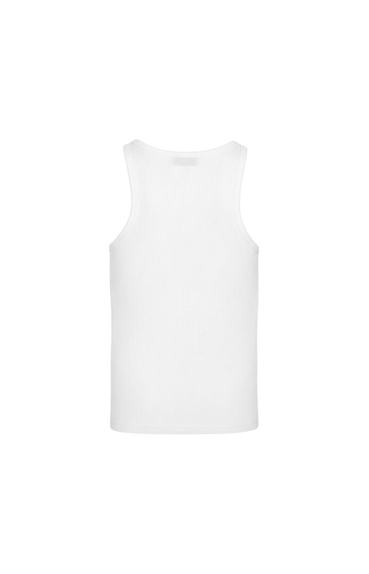 White Cotton Ami De Coeur Tanktop