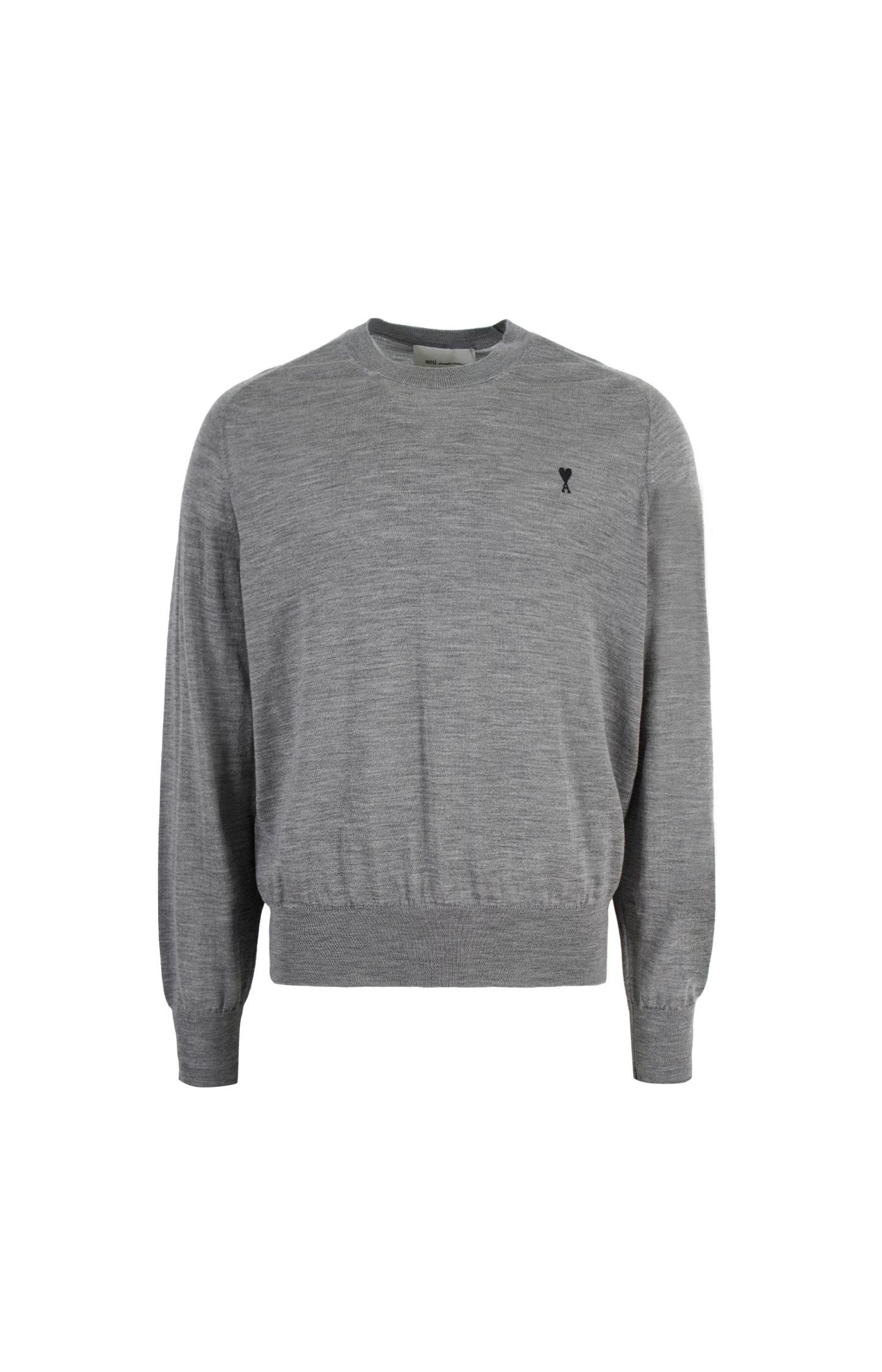 Grey Wool Crewneck Ami De Coeur Sweater