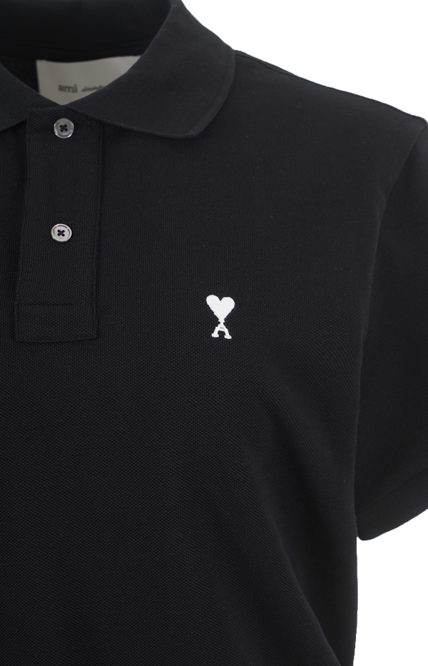 Ami de Coeur Polo Shirt in Black