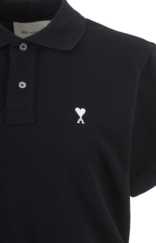 Ami de Coeur Polo Shirt in Black