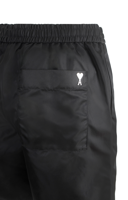 Black Nylon Elasticated Waist Ami De Coeur Stud Shorts