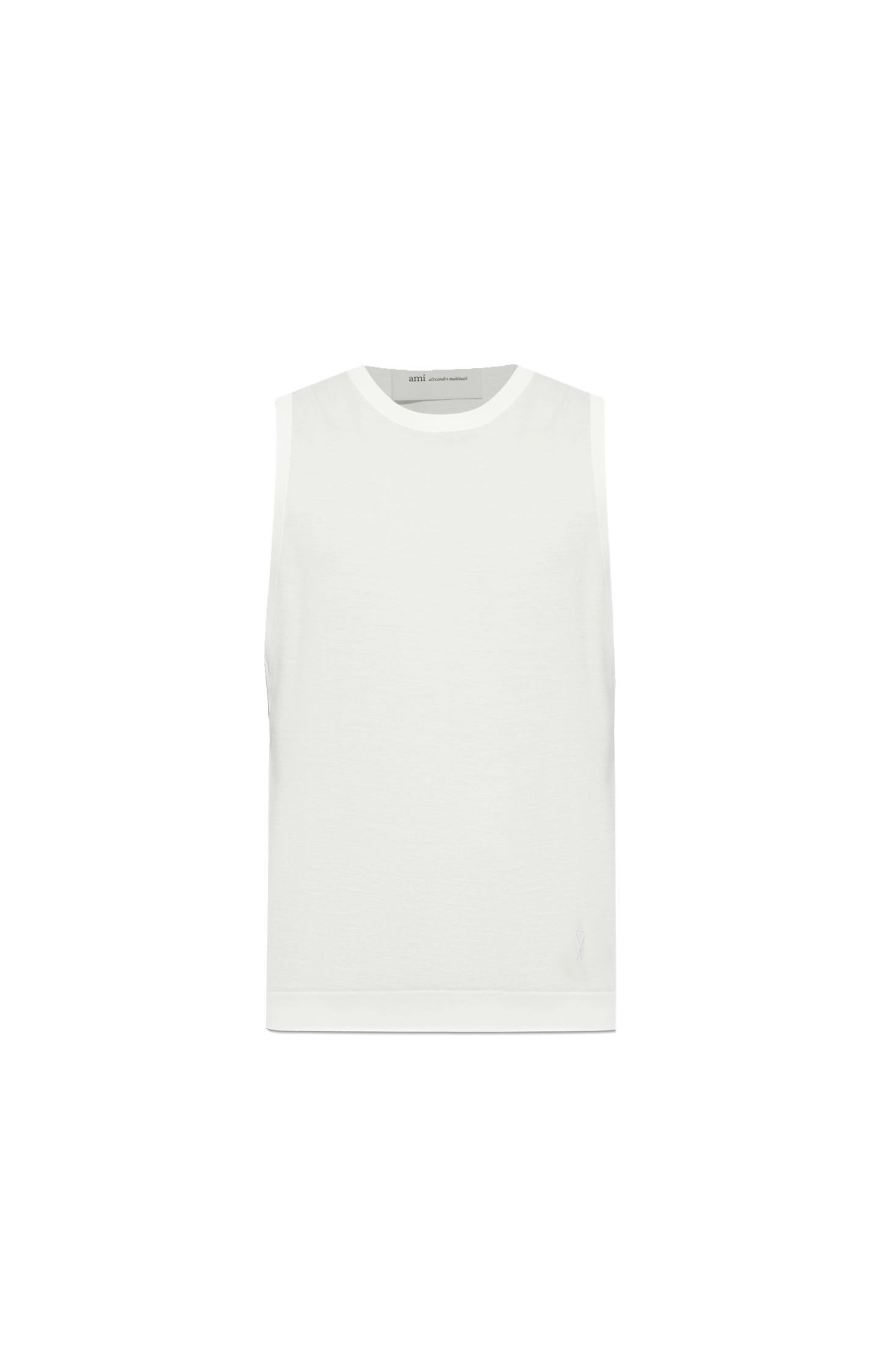 White Cotton Tank Top
