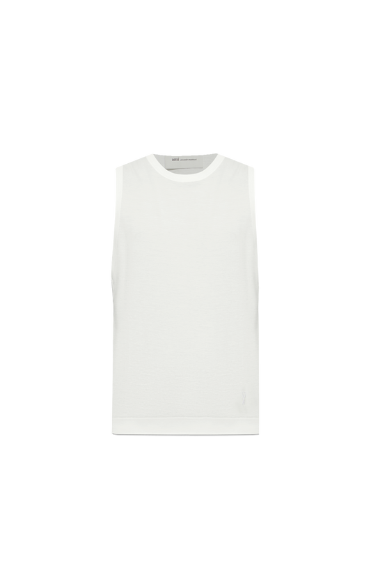 White Cotton Tank Top