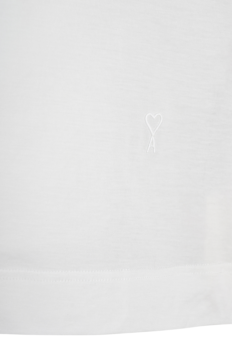 White Cotton Ami De Coeur T-shirt