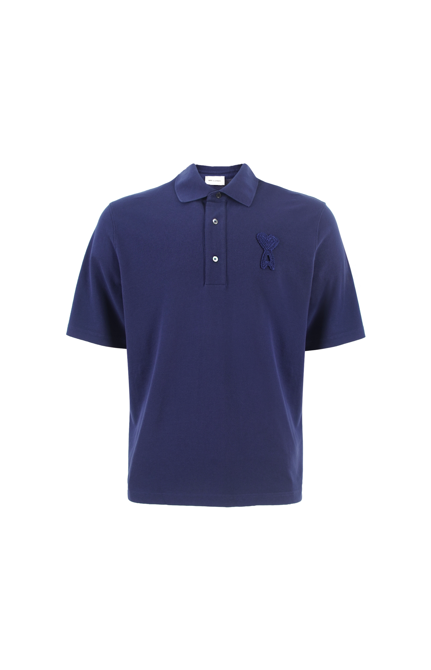Cotton Ami De Coeur Knitted Patch Polo