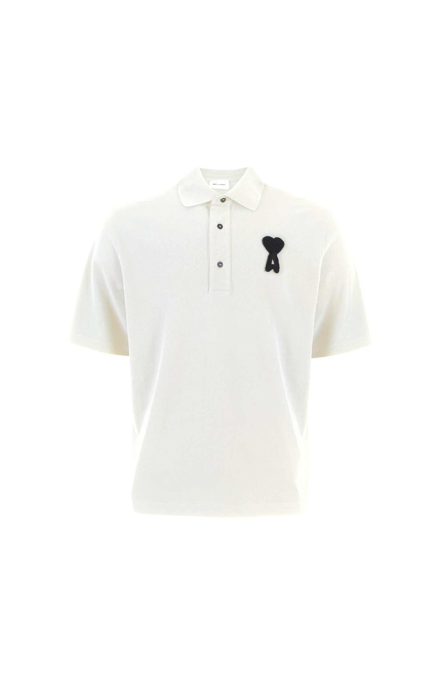Cotton Ami De Coeur Contrast Knitted Patch Polo