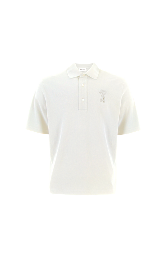 Cotton Ami De Coeur Knitted Patch Polo