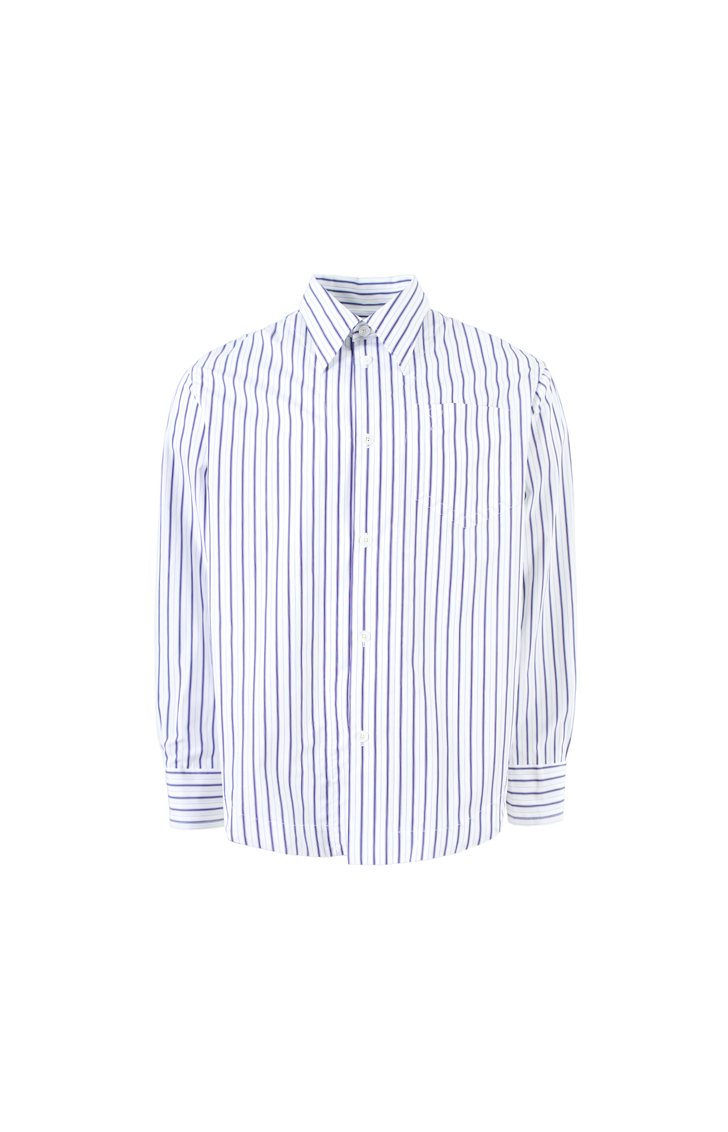 Striped shirt on a white background