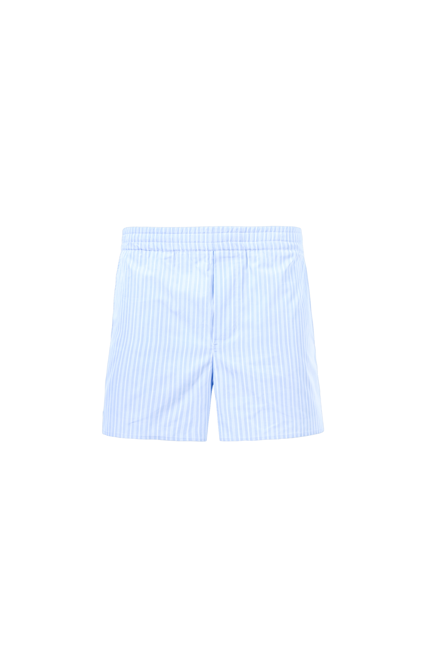 White Cotton Elasticated Shorts