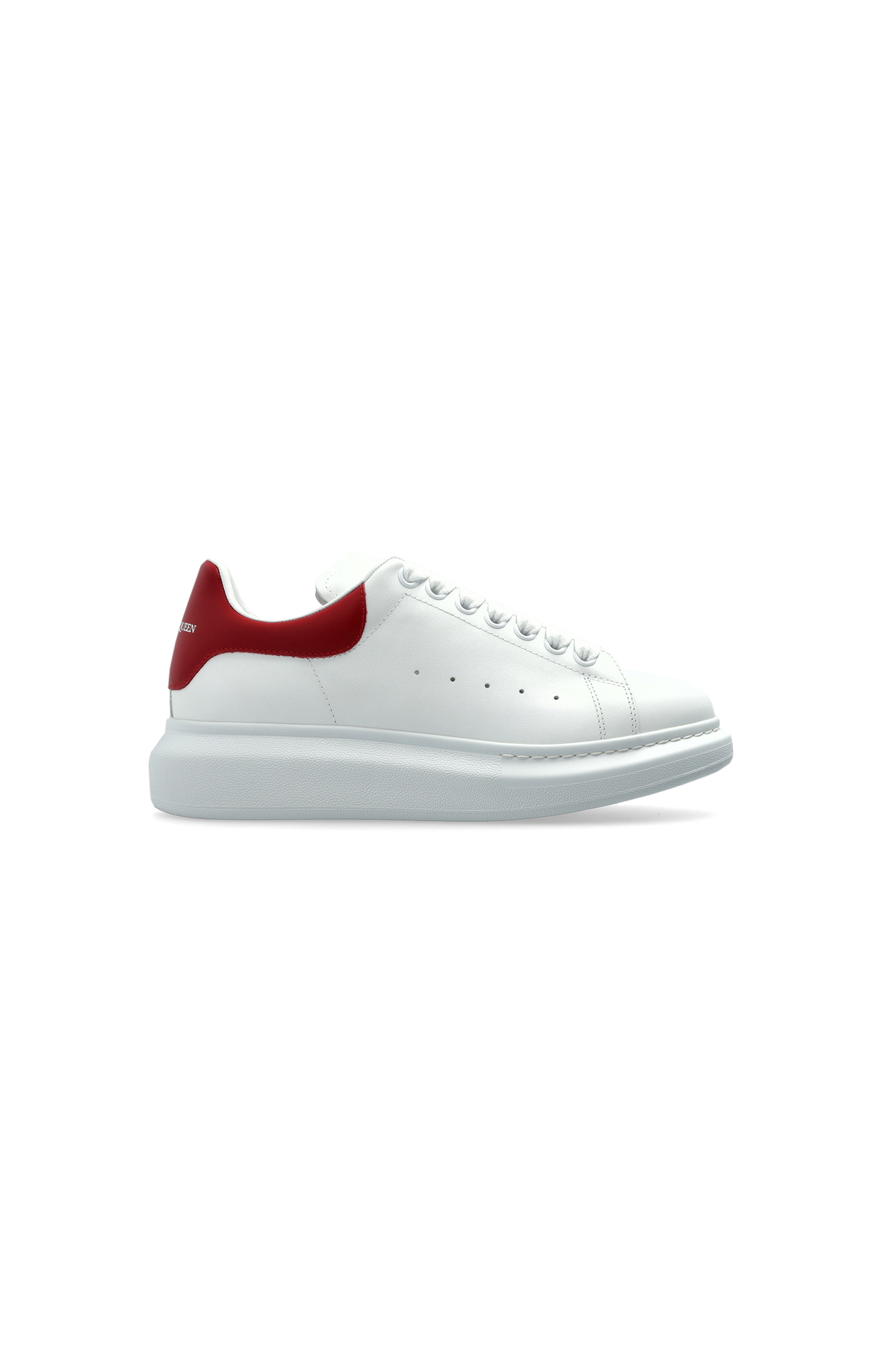Oversized Sneakers in White/Red