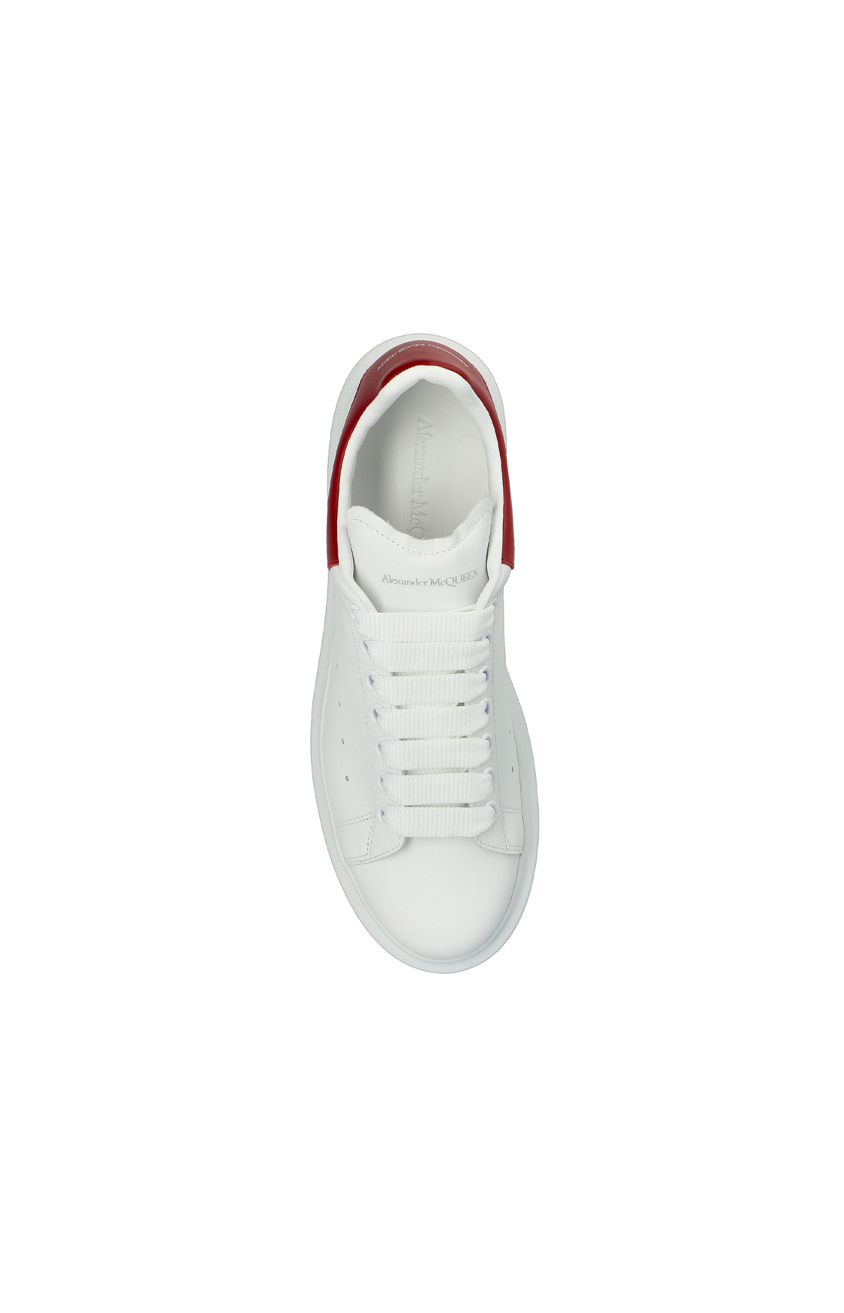 Oversized Sneakers in White/Red