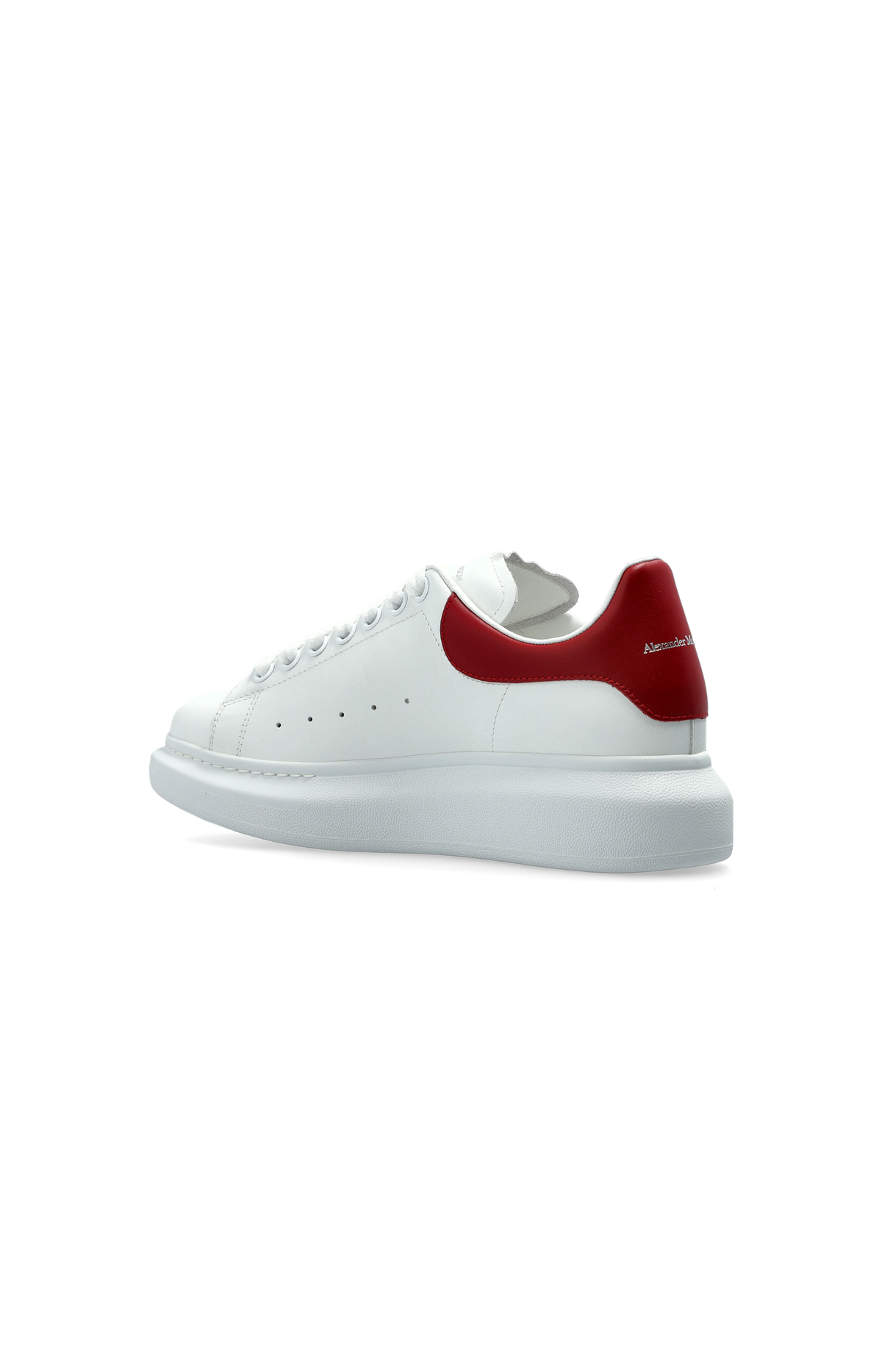 Oversized Sneakers in White/Red