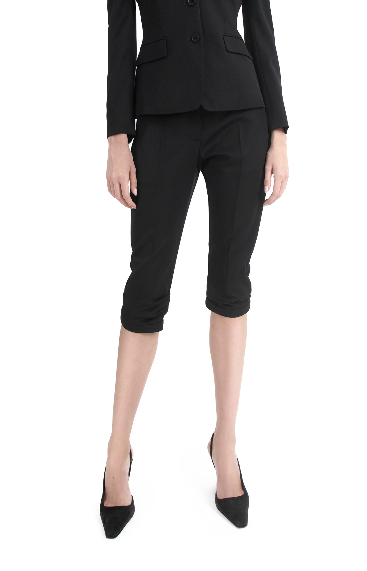 Tailored Capri Trousers in Black $ 1,290