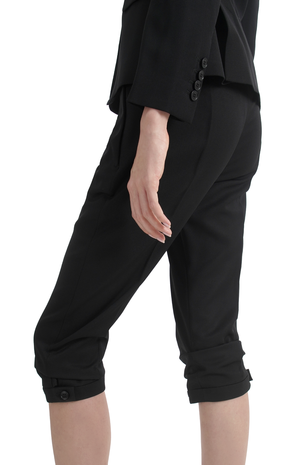 Tailored Capri Trousers in Black $ 1,290