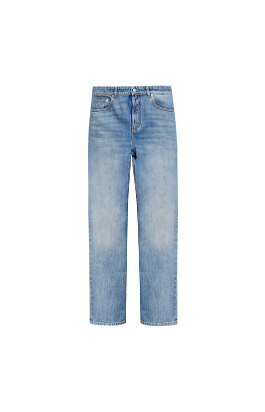 Straight-Leg Jeans with Zip Details