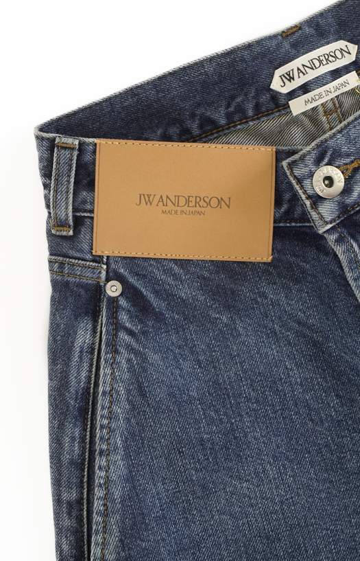 Twisted Workwear Denim Jeans in Mid Blue