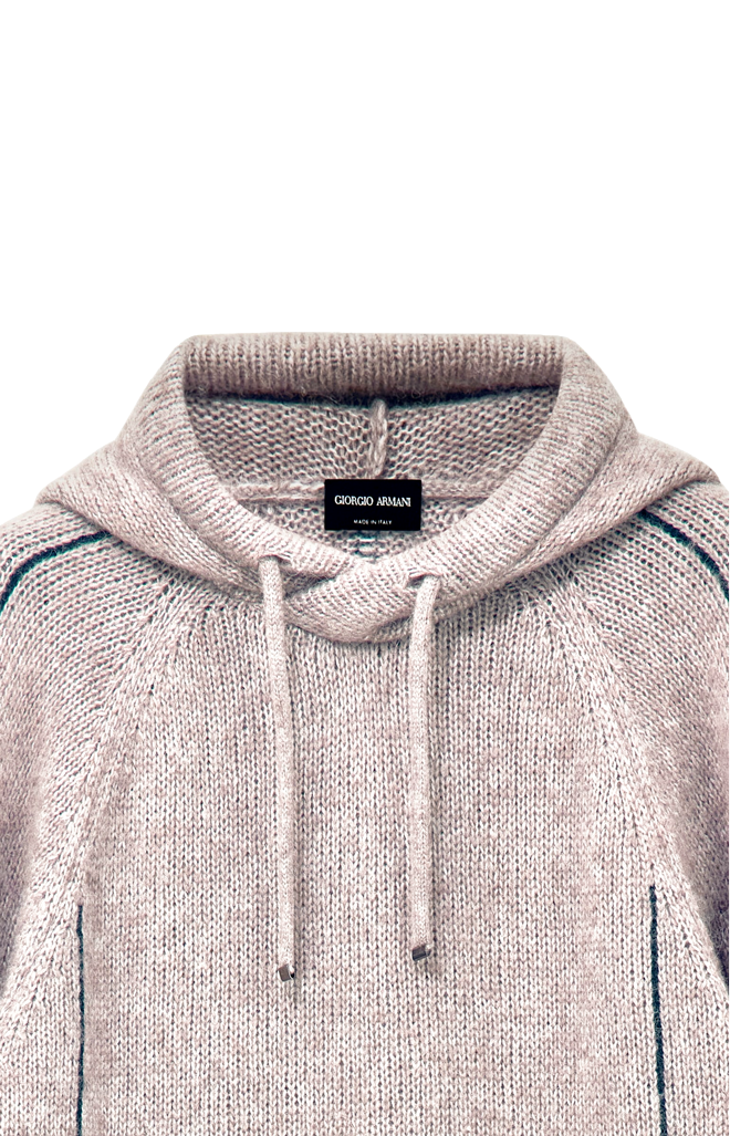 Sweater Oversized Plain Knit in Alpaca and Wool